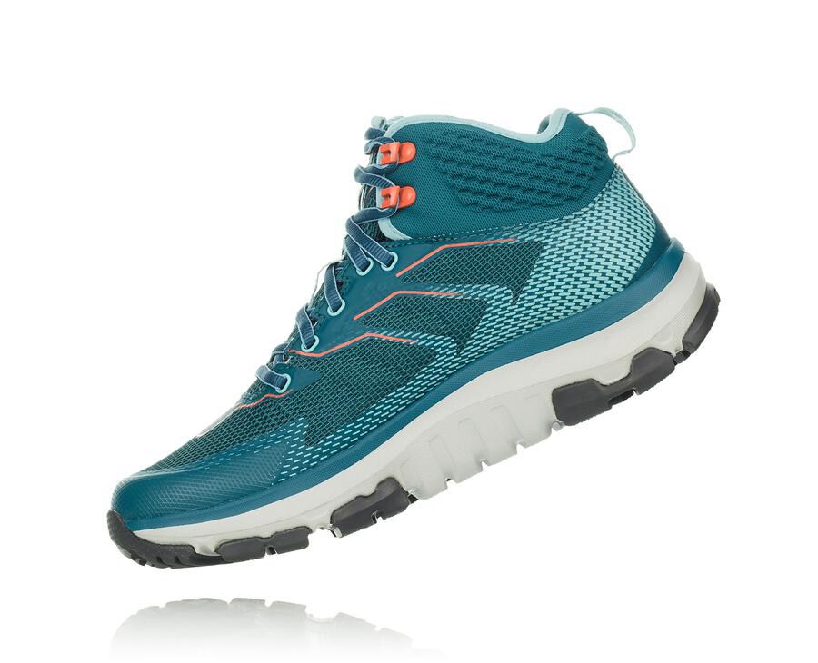 Hoka One One Wandelschoenen Dames - Toa Gore-Tex - Turquoise - IK5169740